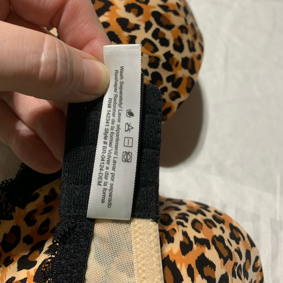 Adore Me 34DD Cheetah Print Underwire Bra, NWT, T-Shirt Lightly Filled Cups - Picture 6 of 9